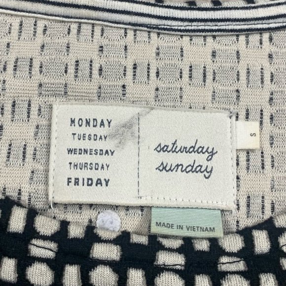 Anthropologie Saturday Sunday Isabel Bow Tie Black Dress - Picture 8 of 15